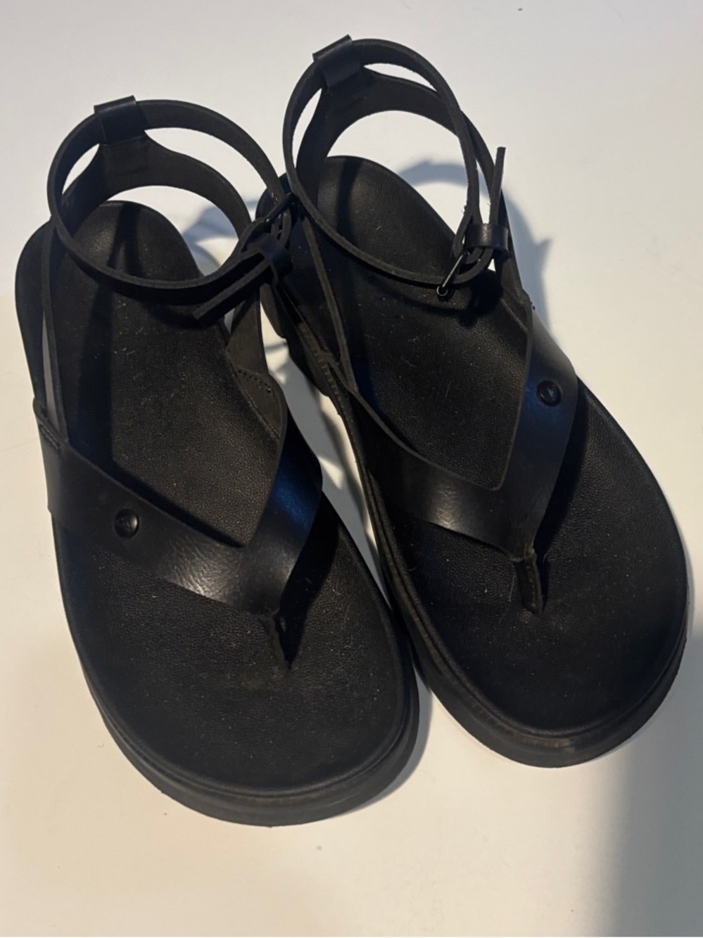 Reef Black Women's Ankle-Strap Thong Sandals